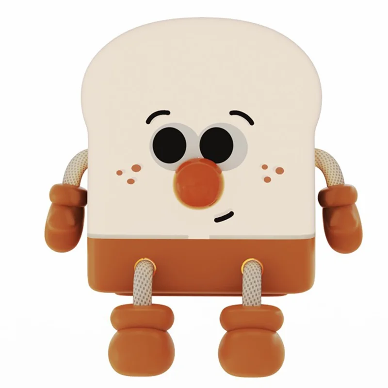 L49 Cartoon Toast Boy Design Night Light ABS+HIPS Bedroom Bedside Ambient Light