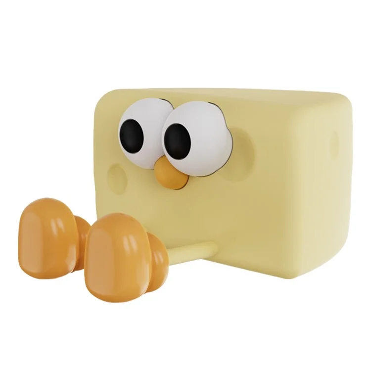 L54 Cute Cheese Silicone Touch Night Lamp Bedside Lamp Bedroom Decoration USB Recargable LED Light