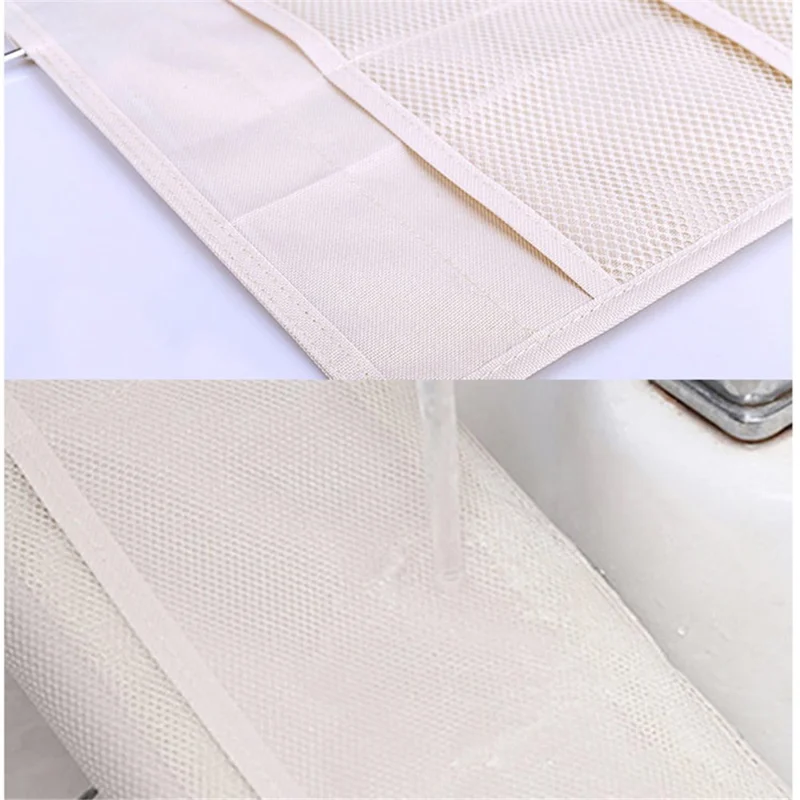 35 Pockets Oxford Cloth Double-Sided Hanging Bag Wardrobe Bra Underwear Socks Organizer - Pink