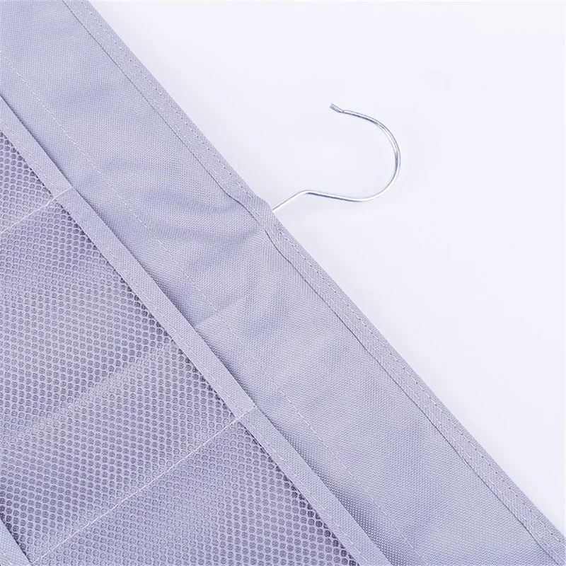 35 Pockets Oxford Cloth Double-Sided Hanging Bag Wardrobe Bra Underwear Socks Organizer - Grey