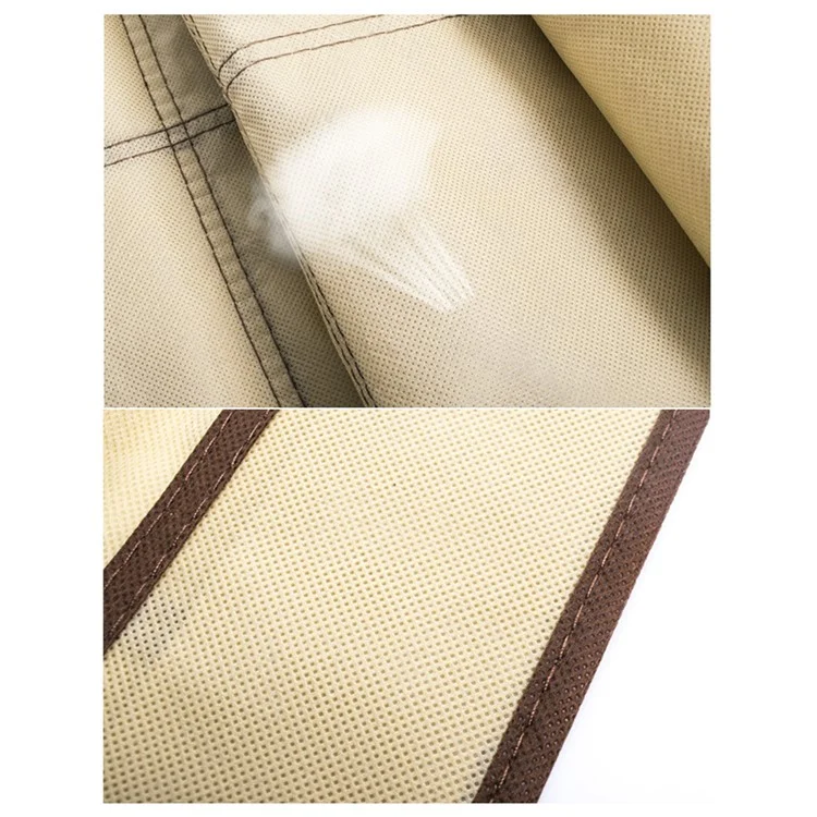 Organizador de Sapatos Pendente com 14 Bolsos, Não Tecido, Transparente PVC, Branco