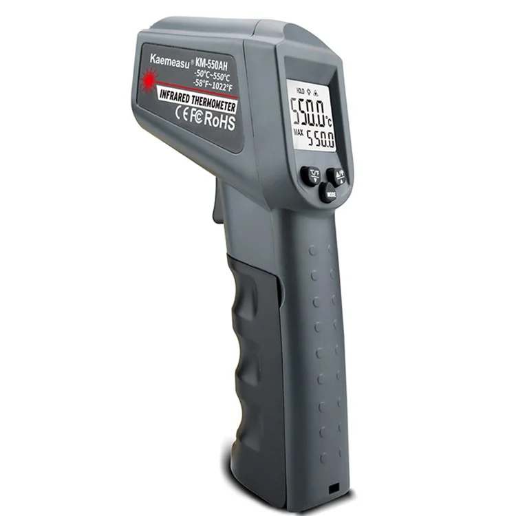 KAEMEASU KM-550AH Kontaktloser Temperaturmesskasten Industrieller Infrarot-Thermometer 