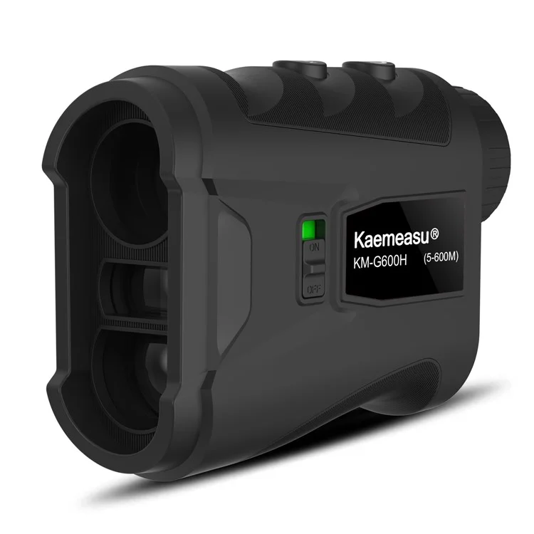 KAEMEASU KM-G600H Misuratore di distanza magnetico da golf 5-600m Telemetro laser con batteria integrata da 450mAh - Nero