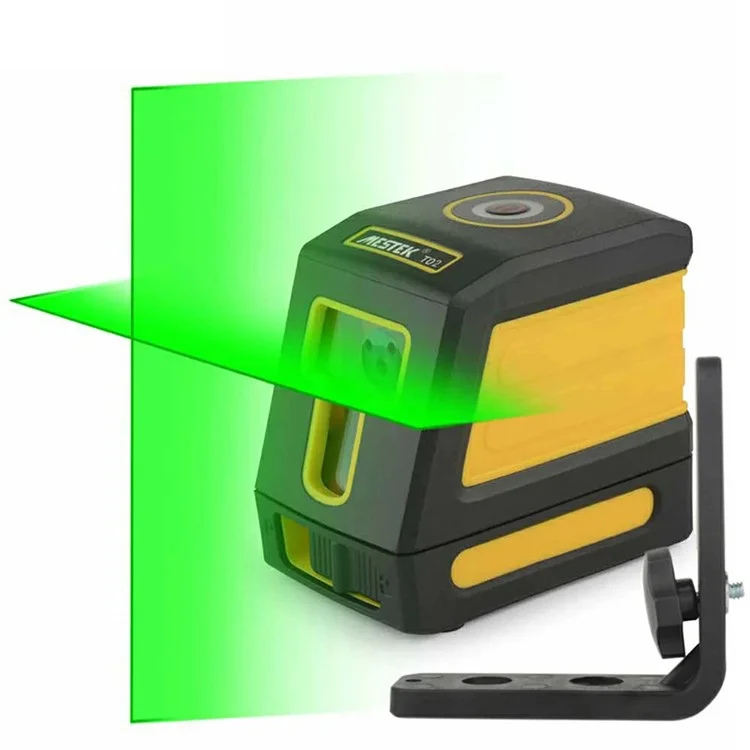 MESTEK T02 Green Laser Level Two Line Self-Leveling Horizontal And Vertical Laser Meter