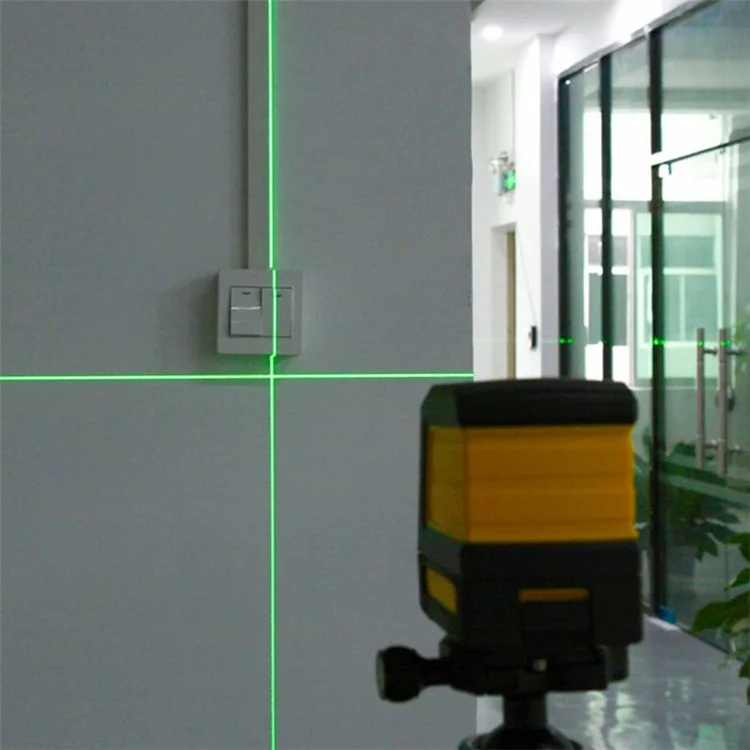 MESTEK T02 Green Laser Level Two Line Self-Leveling Horizontal And Vertical Laser Meter