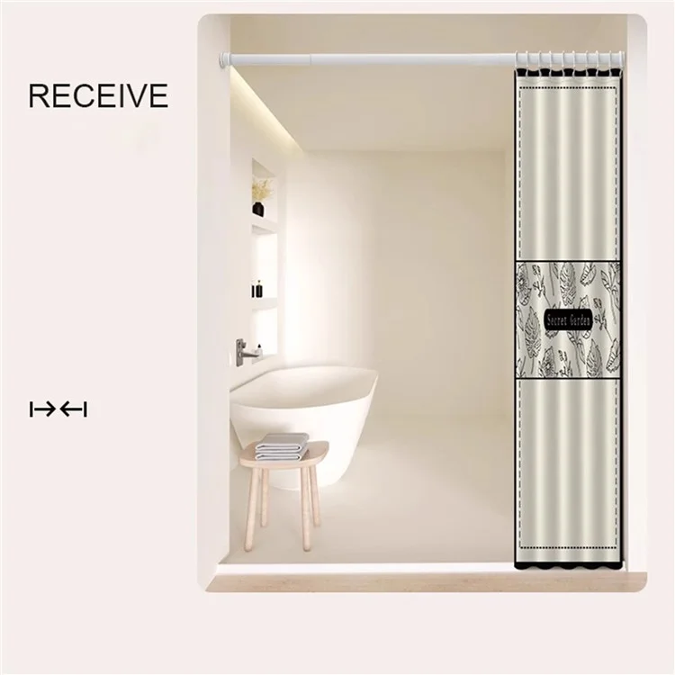 Rideau de douche créatif imprimé de 120x180 cm, résistant à la moisissure - Z09