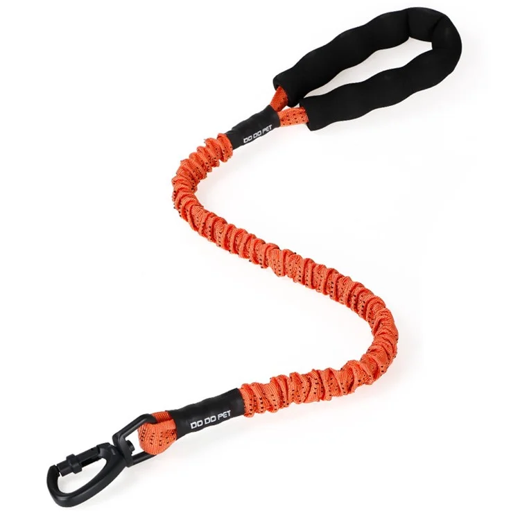 DODOPET Correa Extensible para Perros de 120 cm de Alto Estiramiento - Naranja