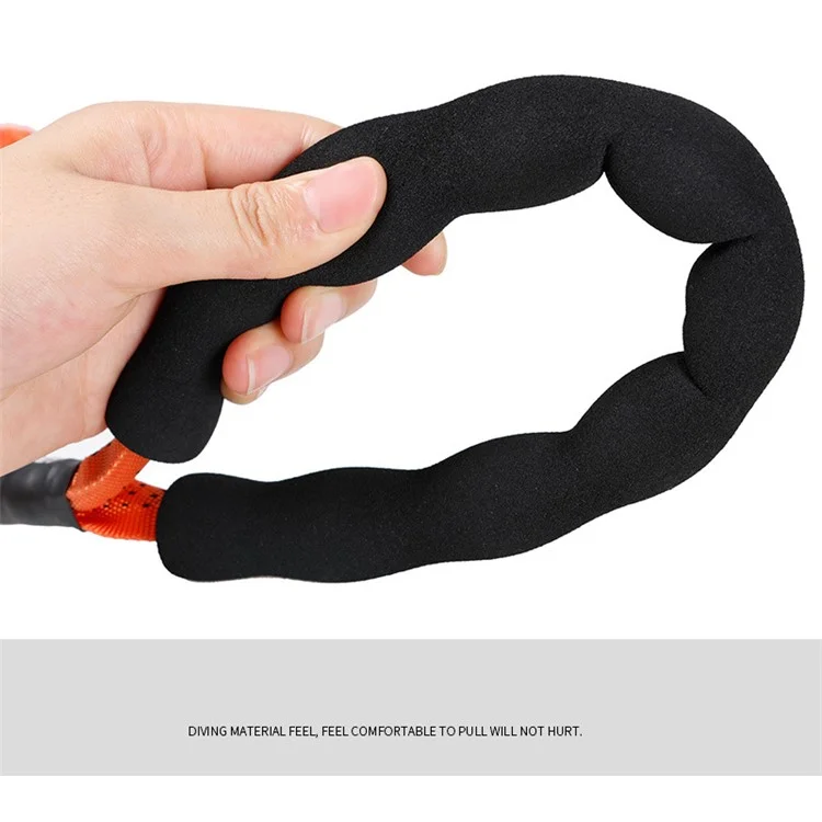 DODOPET Correa Extensible para Perros de 120 cm de Alto Estiramiento - Naranja