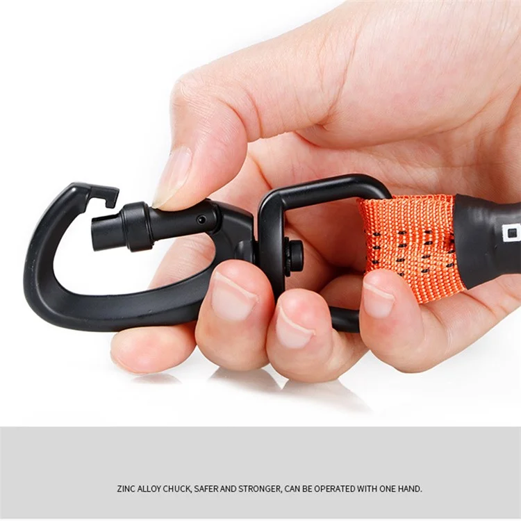 DODOPET Correa Extensible para Perros de 120 cm de Alto Estiramiento - Naranja