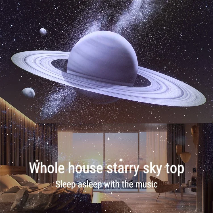 K-1206 Multi-functional Galaxy Star Projector White Noise Bluetooth-compatible Speaker