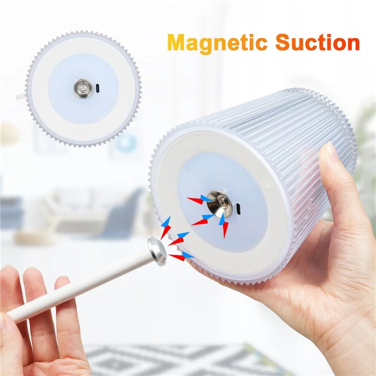 ML-G08 Lampe de bureau magnétique sans fil Lampe de nuit rechargeable USB-C - Blanc