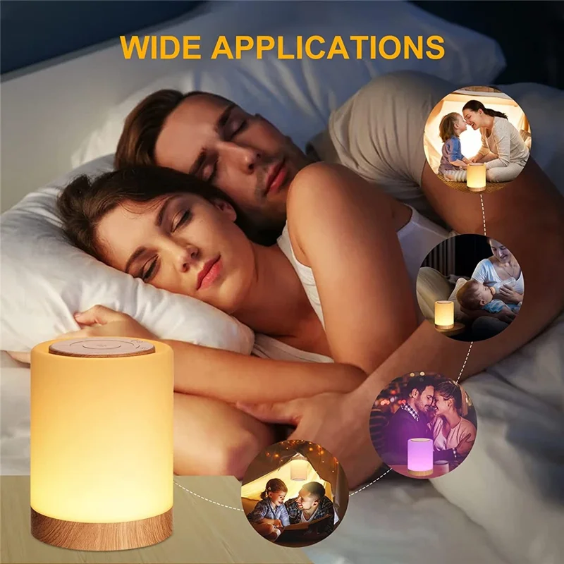 EWNL-15 Touch Control RGB Color Table Light Bedroom Bedside Night Light Ambient Lamp