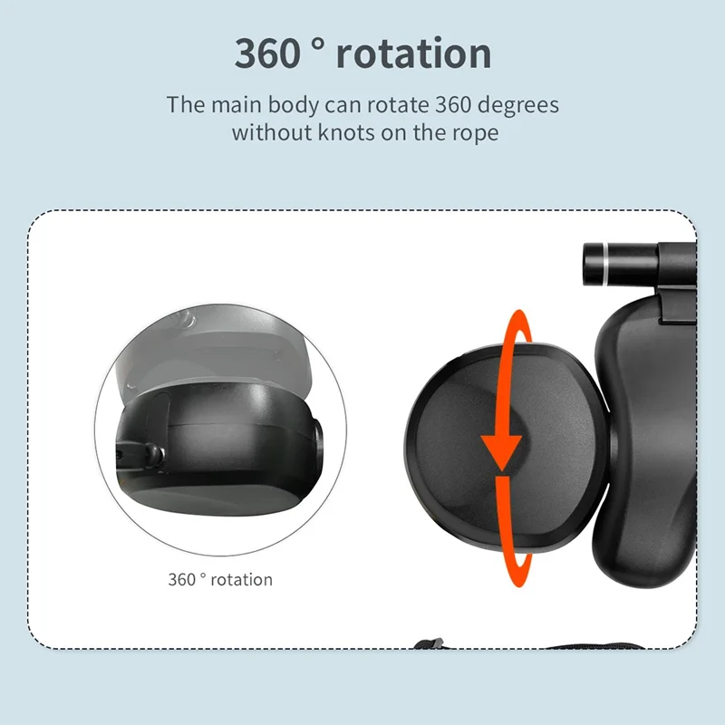 BENWIS HA-DWL-2 Dual Retractable Pet Leash Dog Walking Traction Rope with LED Flashlight - Grey