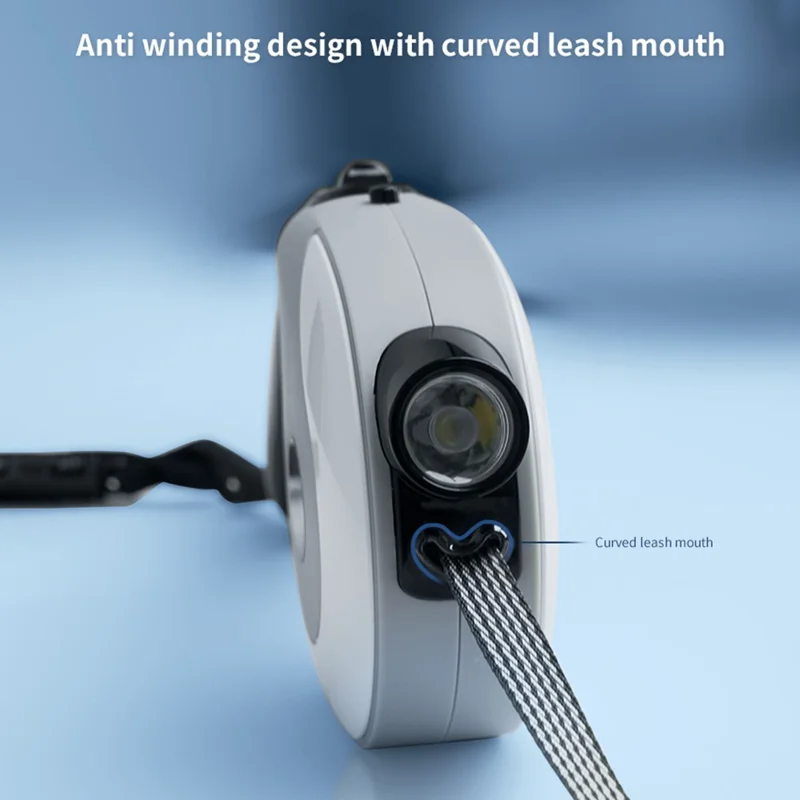 BENWIS HA-DWL-1 Retractable Pet Leash Dog Training Walking Traction Rope - White