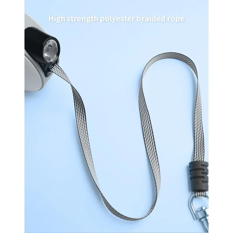 BENWIS HA-DWL-1 Retractable Pet Leash Dog Training Walking Traction Rope - White