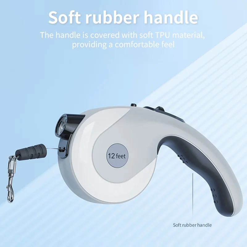 BENWIS HA-DWL-1 Retractable Pet Leash Dog Training Walking Traction Rope - White