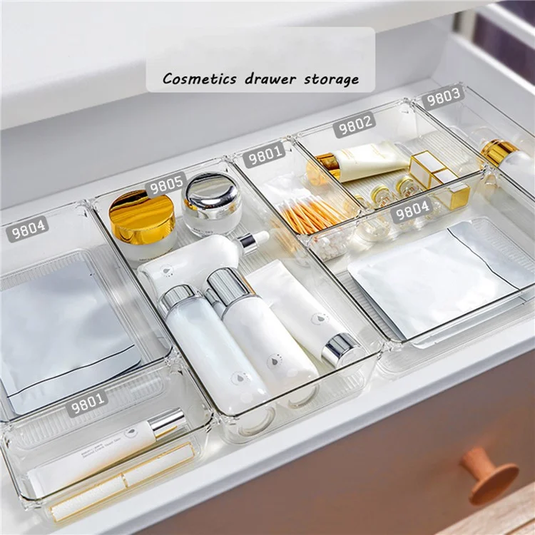 25 Stück / Set Clear PS Speisekammer-Organizer Home Tool Storage Bins Multi-Use Körbe