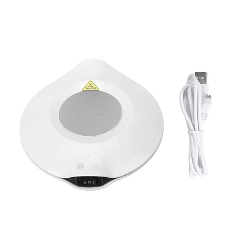 Enfriador/Calentador de taza USB, dispositivo de calefacción y refrigeración para el hogar - Blanco