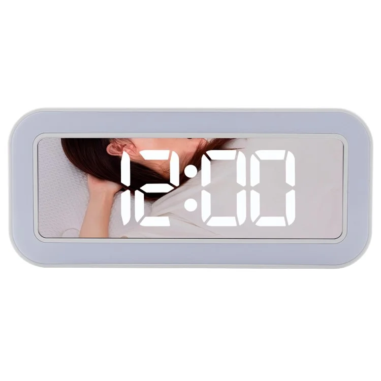 TS-3002 Sveglia digitale a LED con display, luce notturna da comodino per scrivania
