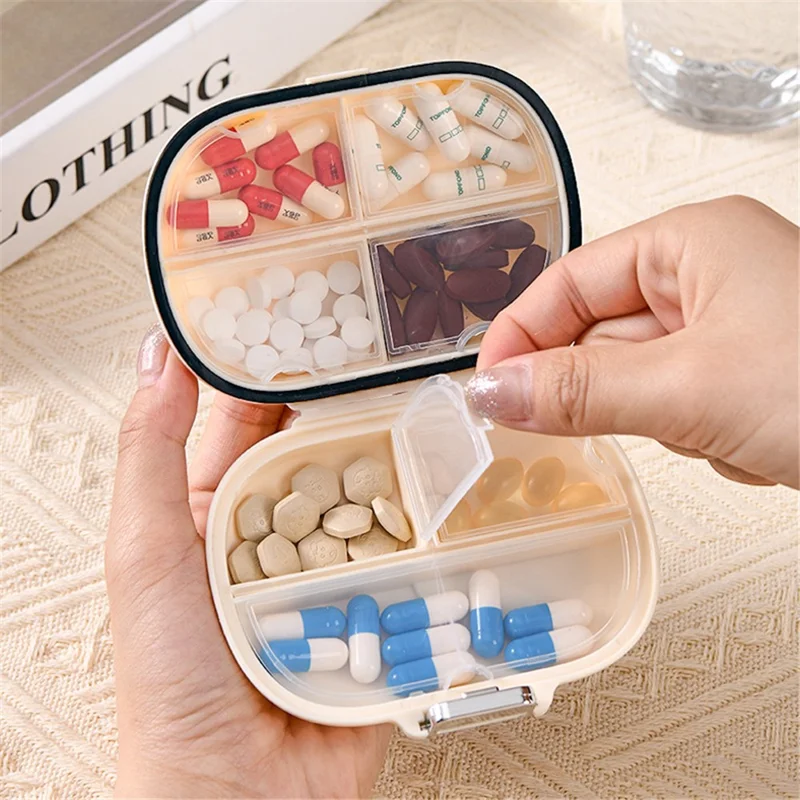 Camera Shape 7 Days Weekly Pill Dispenser Organizer Box Daily Medicine Storage Case, Size S (BPA Free, No FDA)