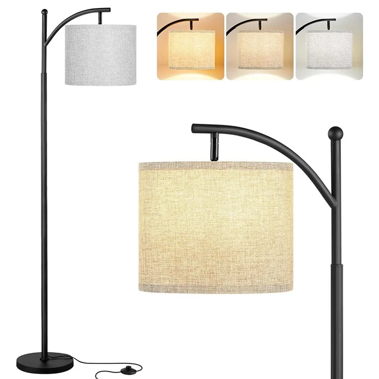 3 Color Temperatures 9W LED Bulb Modern Floor Lamp for Living Room with Foot Switch - EU Plug