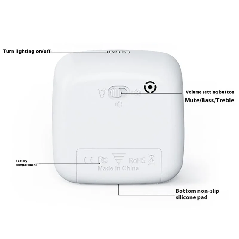 VT03 60-Minute Countdown Timer Visual Timer with Night Light for Kids and Adults (Without Battery) - Green