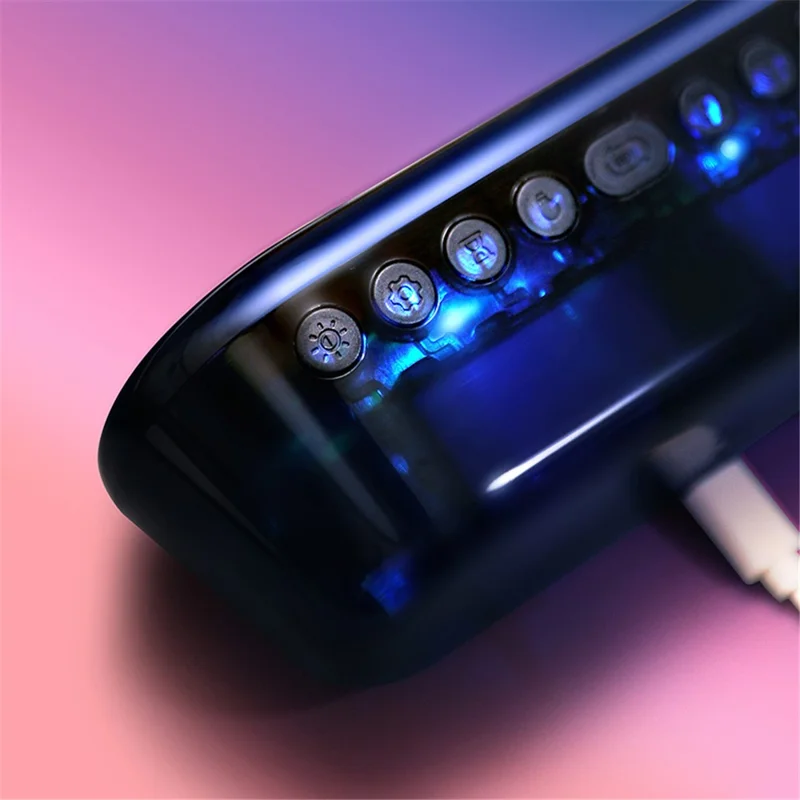 LED Large Display Digital Clock Adjustable Brightness RGB Color Changing Alarm Clock for Home