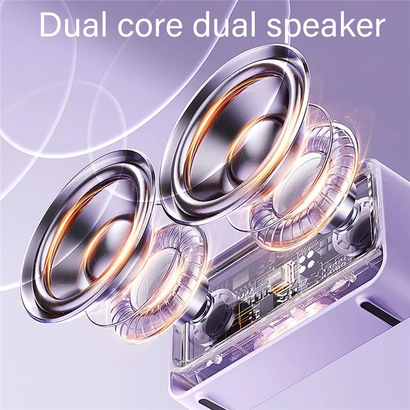 Digital Alarm Clock with Visual Timer 3 Level Brightness Countdown LCD Time Reminder (No Battery) - Purple