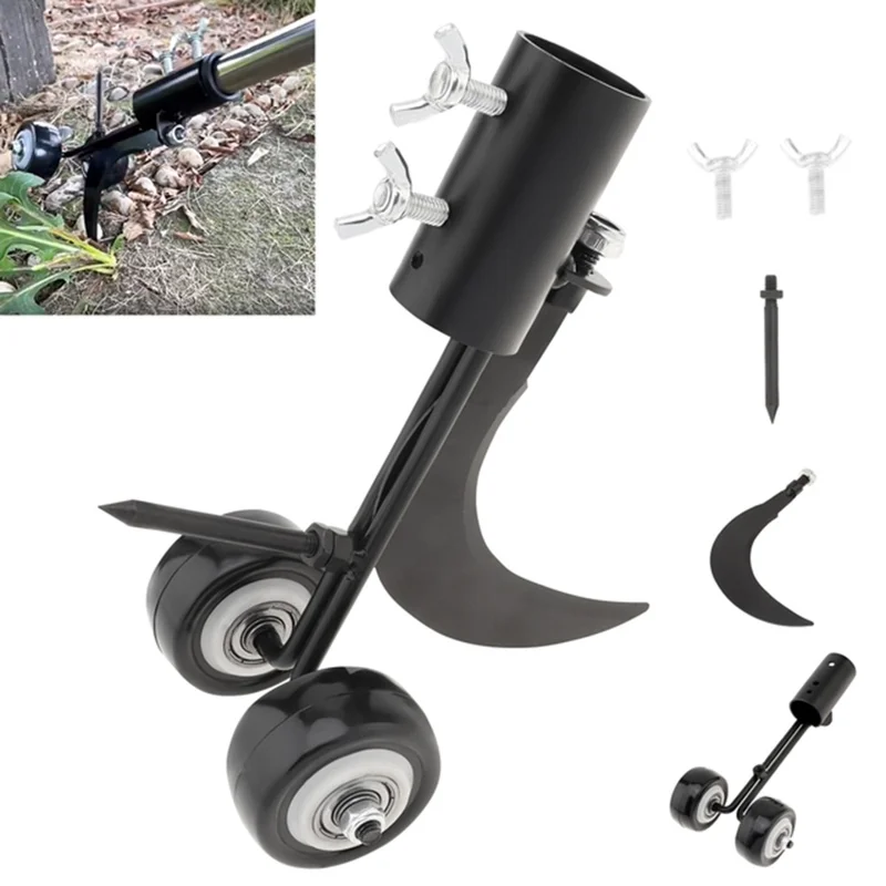 Carbon Steel Double Hook Rolling Wheel Garden Gap Weeding Tool Fast Weeding Loosening Tool