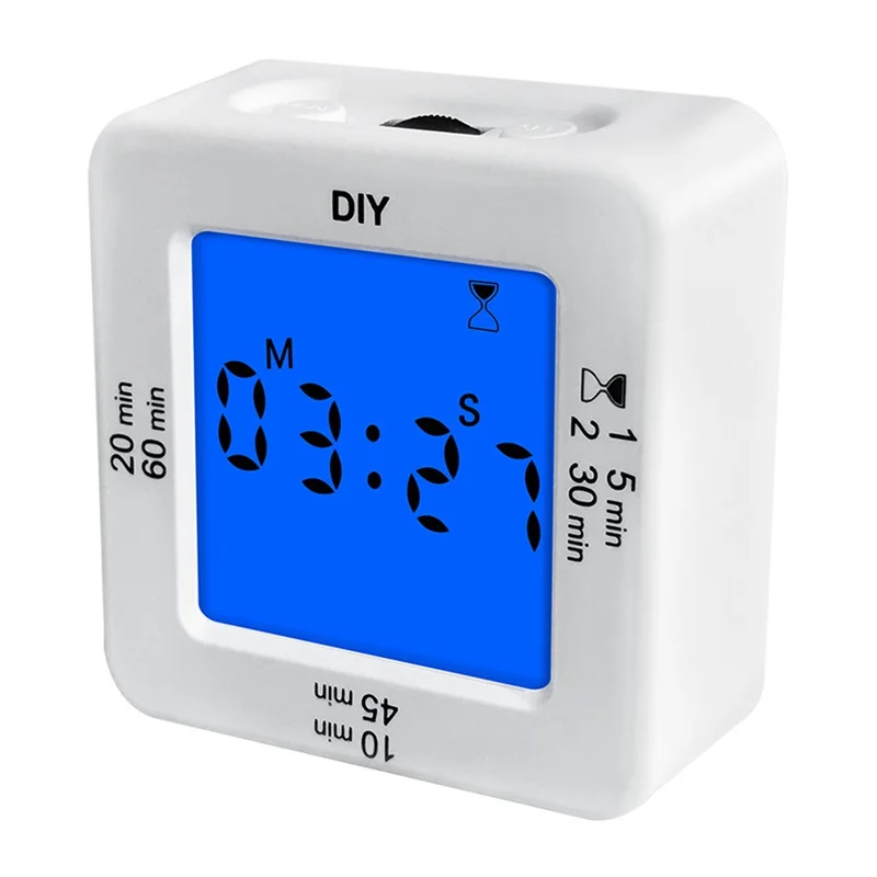 Large LED Display Multifunctional Digital Kitchen Timer with 4 Alarm Modes Stopwatch Clock
