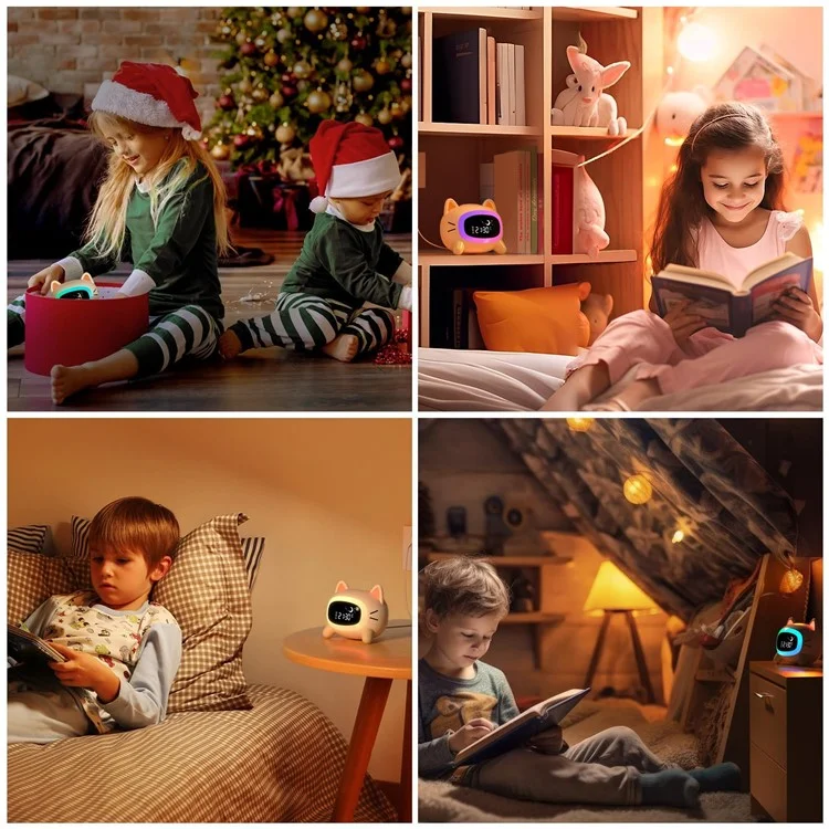 Sveglia per bambini SG5 con sveglia a cartone animato e addestramento del sonno (certificata CE, FCC, RoHS) - Cane