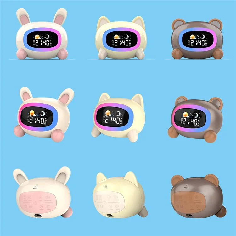 Sveglia per bambini SG5 con sveglia a cartone animato e addestramento del sonno (certificata CE, FCC, RoHS) - Cane