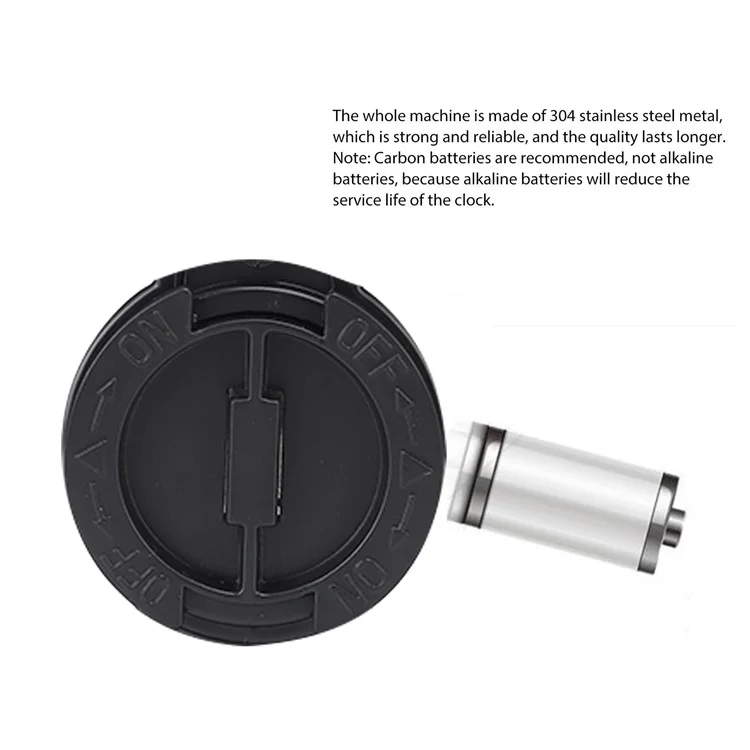 Reloj de mesa retro de cuarzo con volteo automático y mecánico, para la sala de estar - Negro