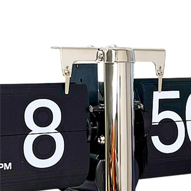 Reloj de mesa de estilo vintage con cajón de almacenamiento y balancín mecánico, se pliega automáticamente para la sala de estar.