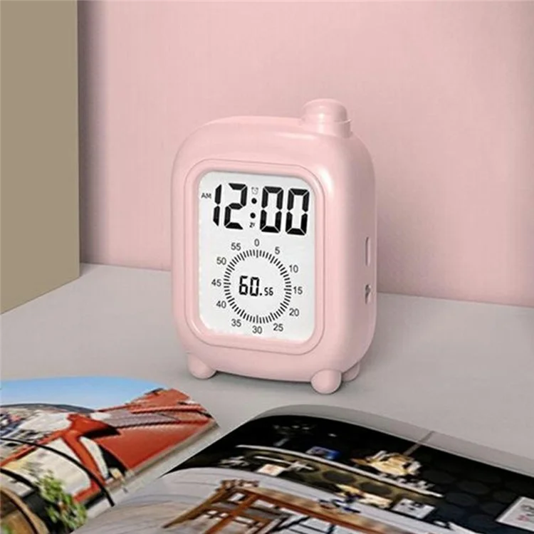 Mini Suitcase Shape Battery Powered Visual Timer Clock Study Work  Self Discipline Time Management Tool - Blue