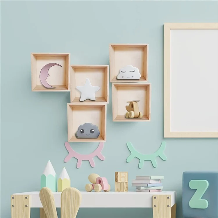 Wooden Desktop Organizer Box 30 x 30 x 8cm Multipurpose Lidless Storage Container For Documents Jewelry Accessories