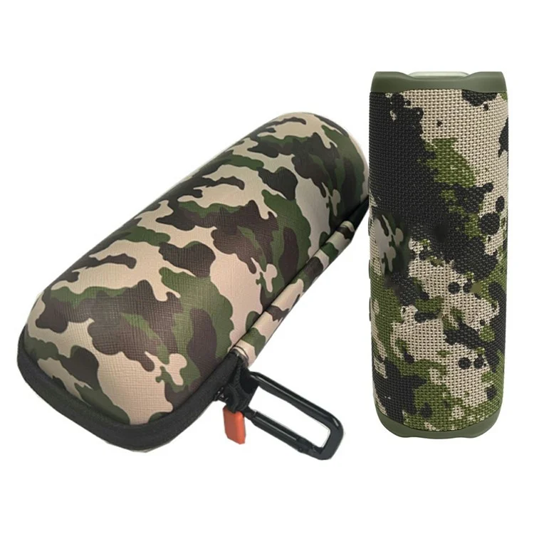 For JBL Flip 6 / 5 / 4 Storage Bag Wireless Bluetooth-compatible Speaker Protective Case Hard Shell EVA Carrying Pouch with Strap