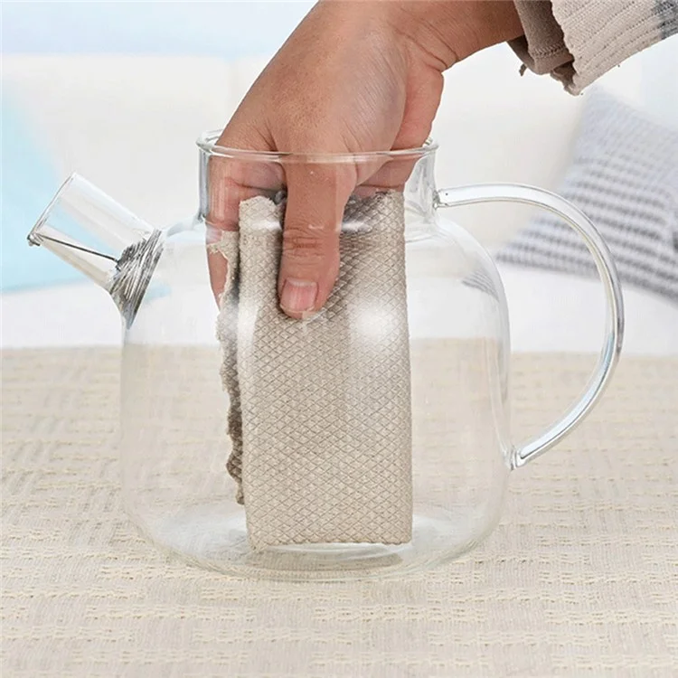 600ML Tetera Transparente Resistente al Calor Jarra de Agua de Vidrio Borosilicato de Alta Resistencia a los Golpes ( Sin FDA, Sin BPA )