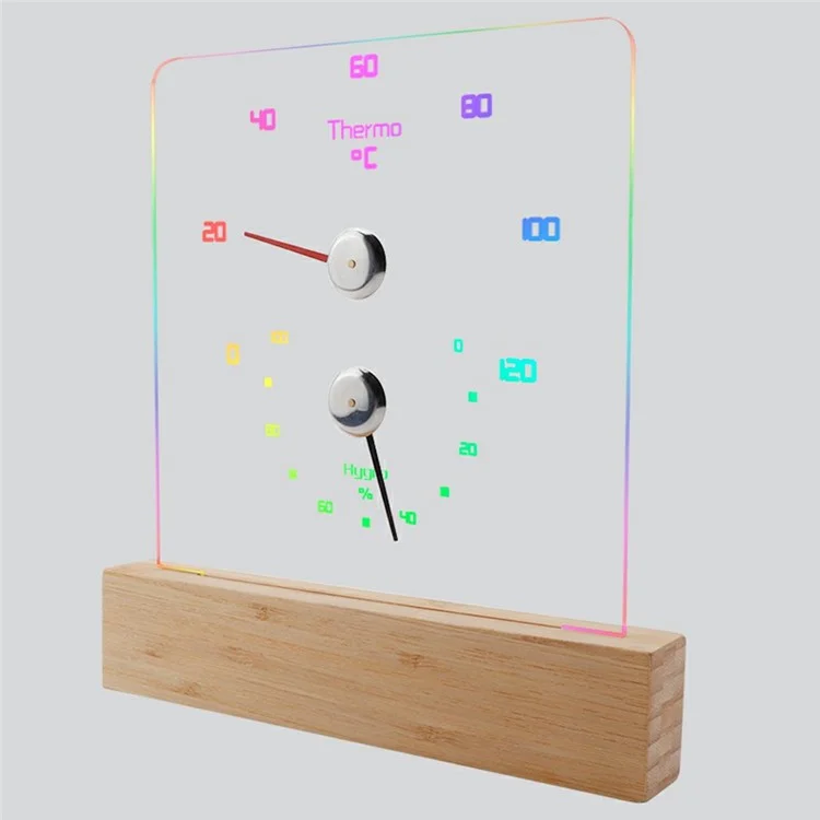 TS-JX810-RGB Термогигрометр для сауны с RGB-подсветкой, измеритель температуры и влажности для парной