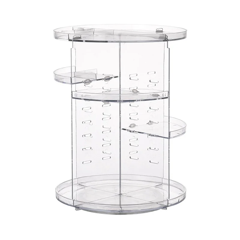 Rotating Makeup PS Organizer Vanity Transparent Cosmetic Storage Rack Lipstick Eyebrow Pencil Skincare Holder