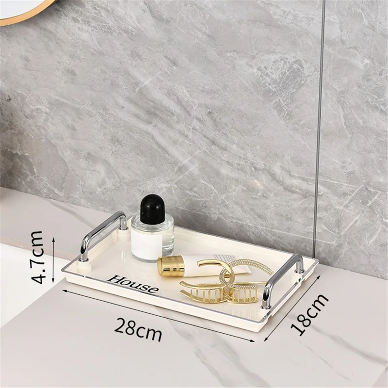 Organizzatore Cosmetico Monostrato Taglia Media con Supporto per Trucchi e Skincare - Beige
