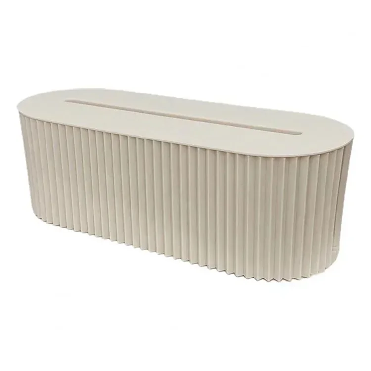 Kabelmanagement-Box für Steckdosenleisten Telefon- / Tablet-Kabel Kindersichere Aufbewahrungsbox - Beige