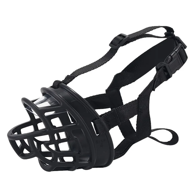 Pet Muzzle TPE Anti Bite Basket for Dogs Adjustable Mouth Cover Allows Panting and Drinking, Size 6