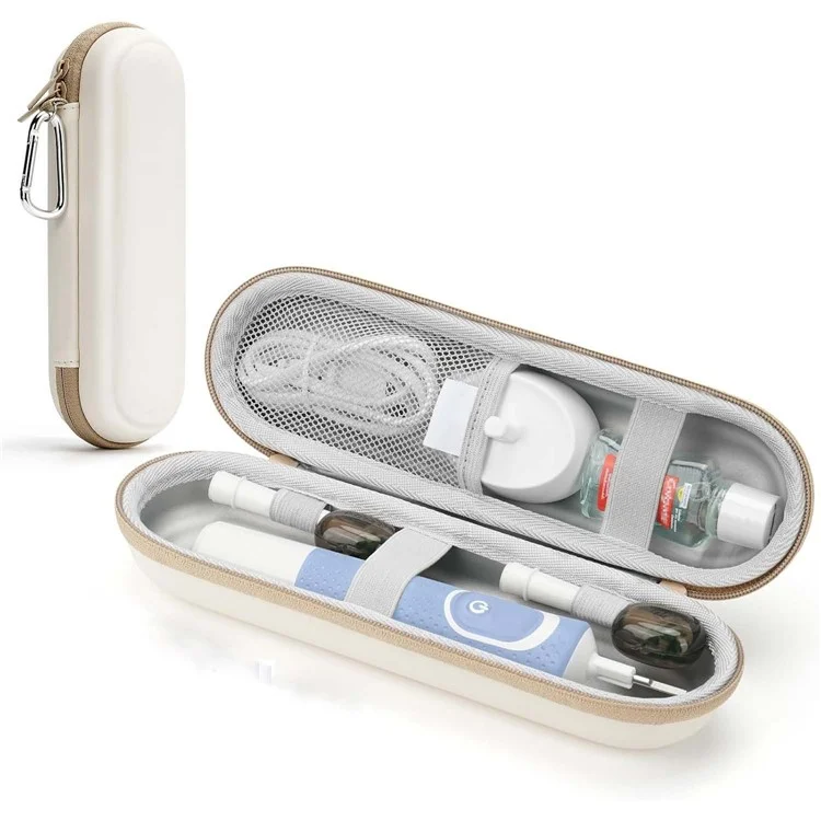 Scatola Portatile di Stoccaggio per Usmile / Xiaomi / Oral B Custodia da Viaggio in EVA per Spazzolino Elettrico con Moschettone