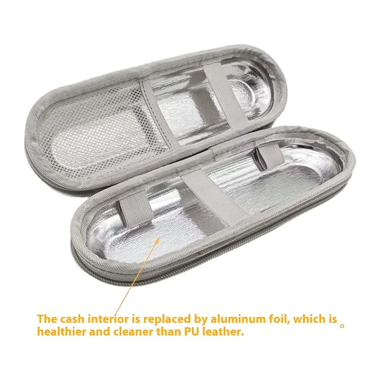 Scatola Portatile di Stoccaggio per Usmile / Xiaomi / Oral B Custodia da Viaggio in EVA per Spazzolino Elettrico con Moschettone
