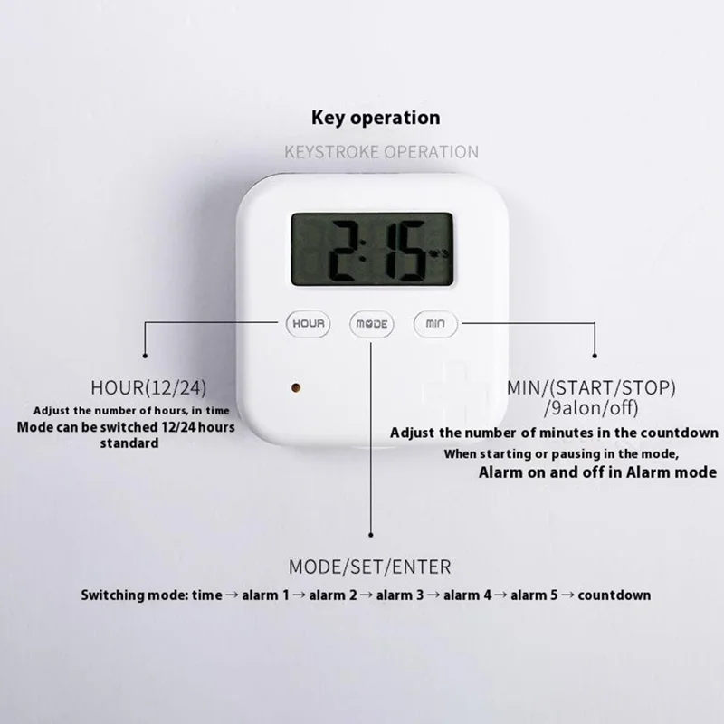 CR-210 Organisateur de Pilules Intelligent, Distributeur de Médicaments 7 Jours, 4 Compartiments, Conteneur Portable de Compléments Santé - Bleu