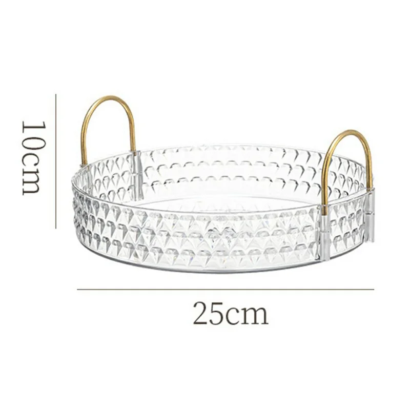 Drehbarer Luxus-Kosmetik-Organizer Einstöckiger Make-up Skincare Parfüm Aufbewahrungsständer