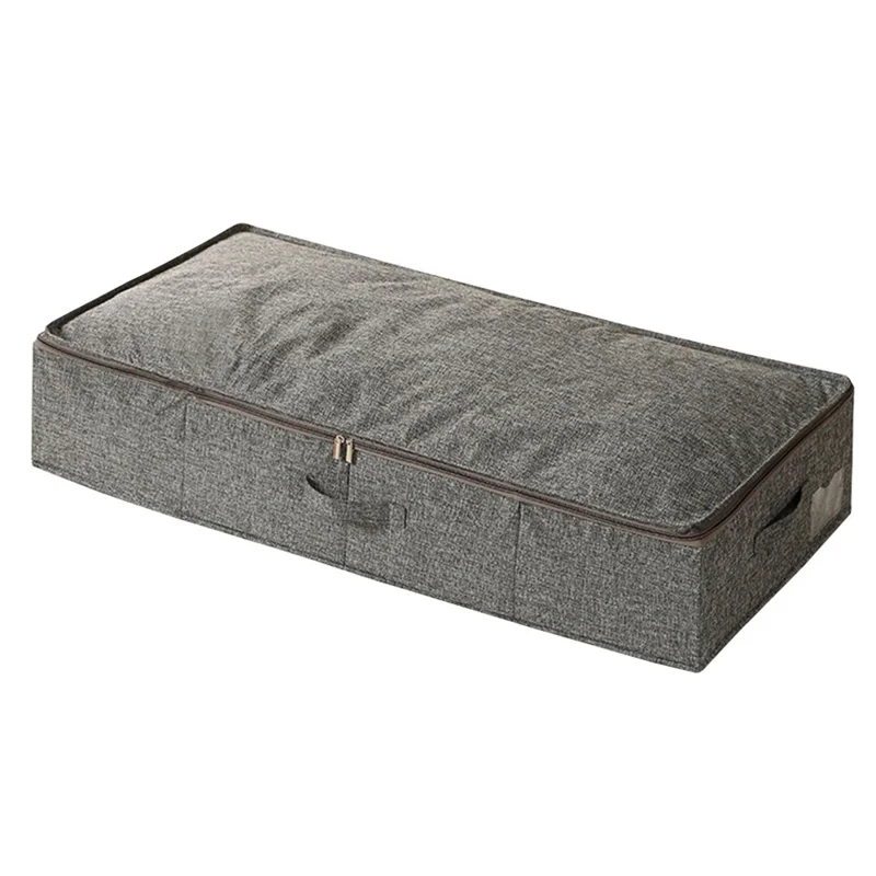 Unterbett-Aufbewahrungsbox 95 x 48 x 17 cm Großer Stauraum Organizer Wasserdicht für Schuhe / Kleidung Sortierung - Grau