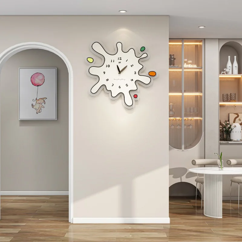 JT2490 Relógio de parede criativo Decoração da sala de estar e cozinha Arte moderna e silenciosa
