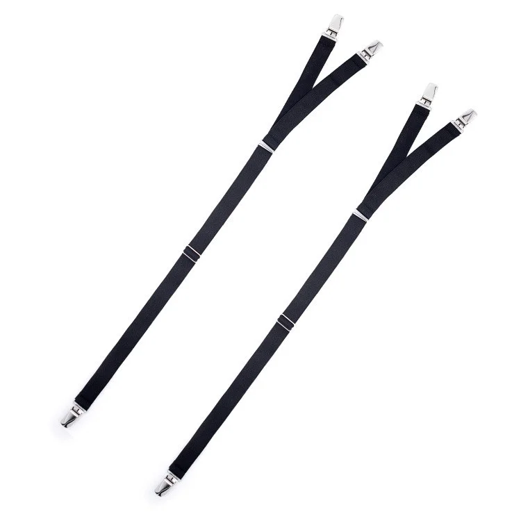 Men's Anti-Wrinkle Garter Y-Type 2.0 Three Elastic Clip Garter Non-Slip Leg Suspender Braces